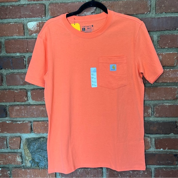 Carhartt Tops - Carhartt NWT Women's‎ small loose fit heavy weight short sleeve pocket shirt